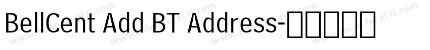 BellCent Add BT Address字体转换